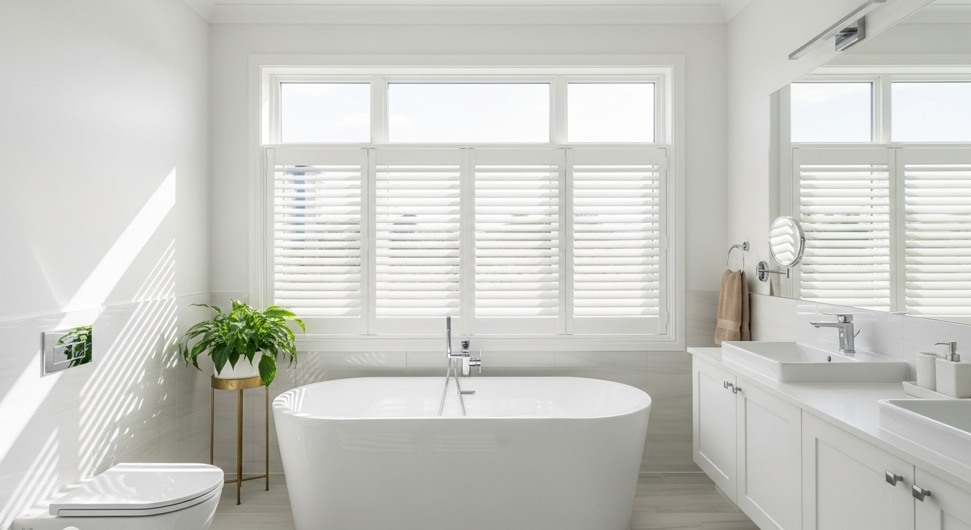 Plantation Shutters in Bathrooms: Special Maintenance Requirements
