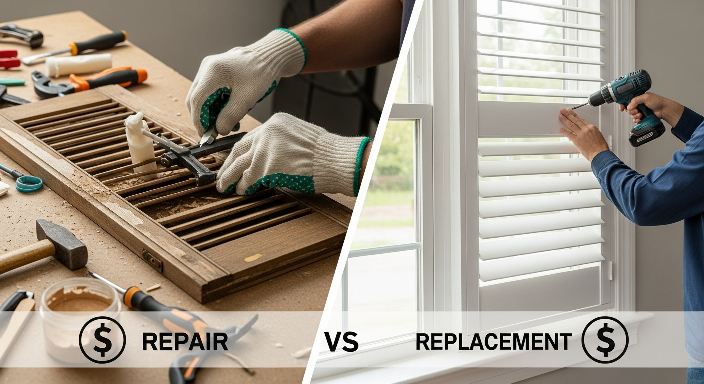 Shutter Repair vs. Replacement: A Cost Comparison Guide
